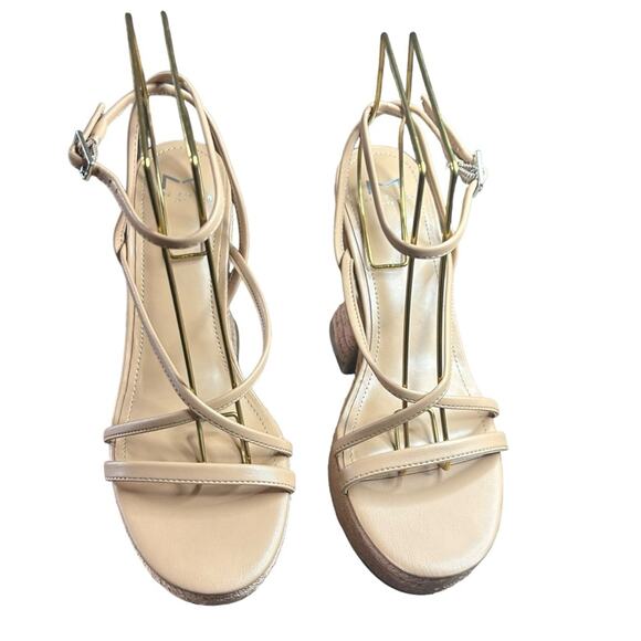 Marc Fisher Fetch Wedge Heel Sandals Retro Espadrilles Strappy Ankle Strap NEW 8 - Picture 2 of 10